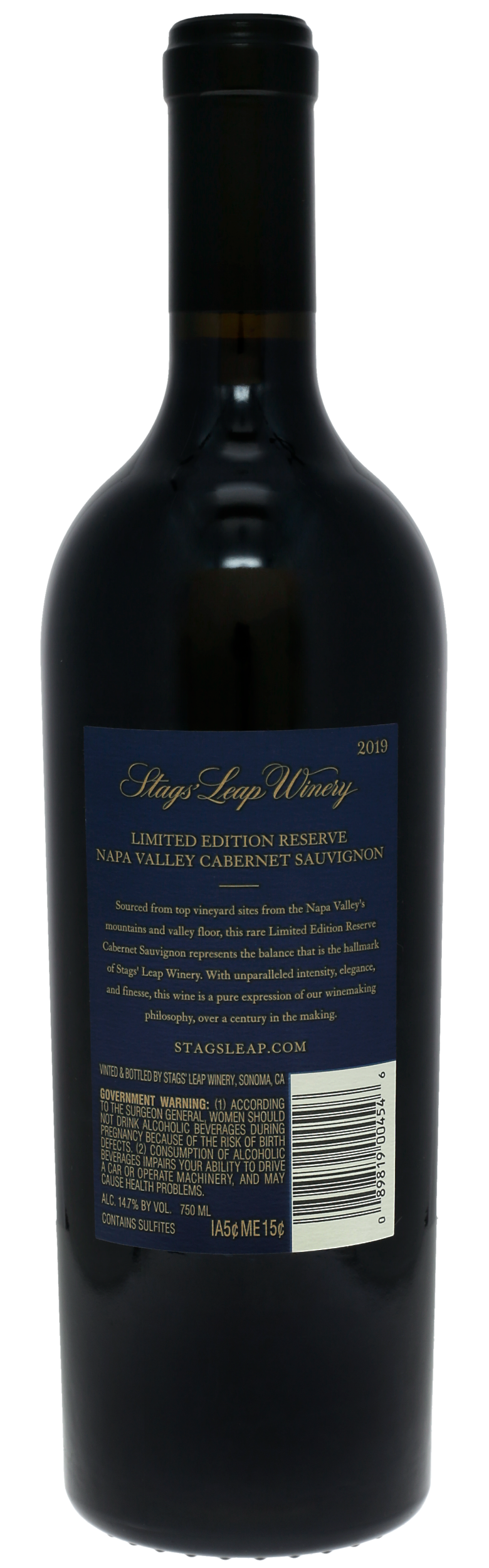 Stags' Leap Cabernet Sauvignon Reserve LTD 19