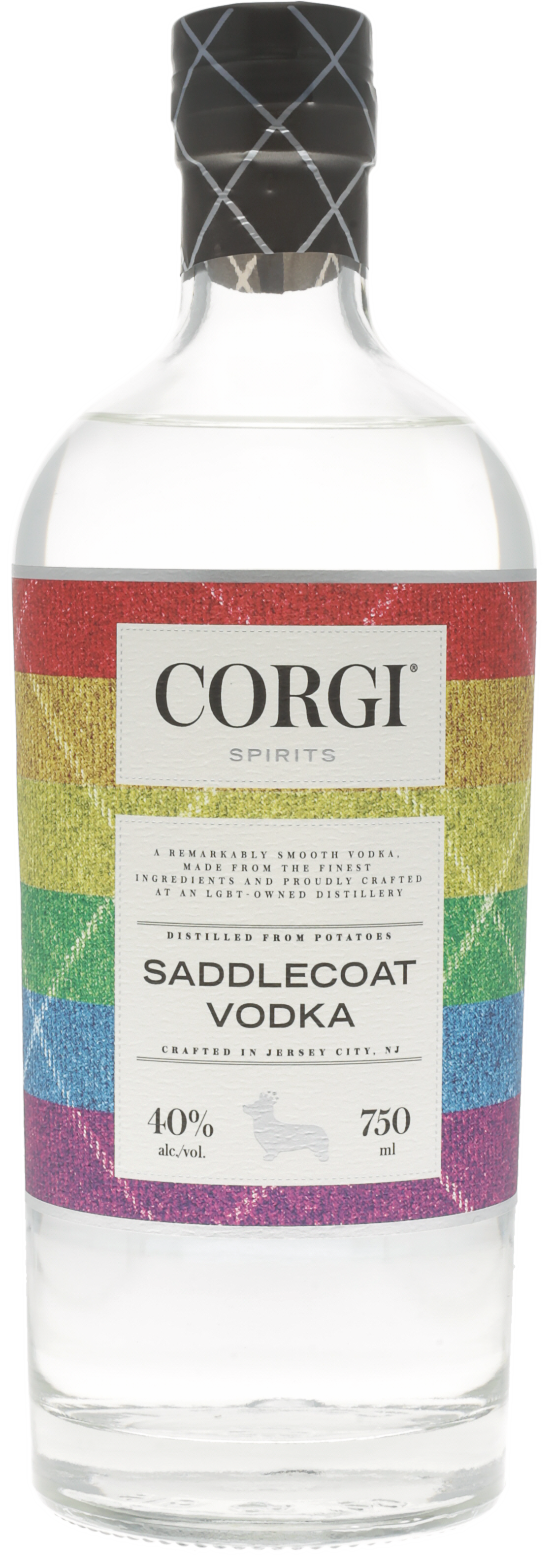 Corgi Saddlecoat Vodka (Pride Label)