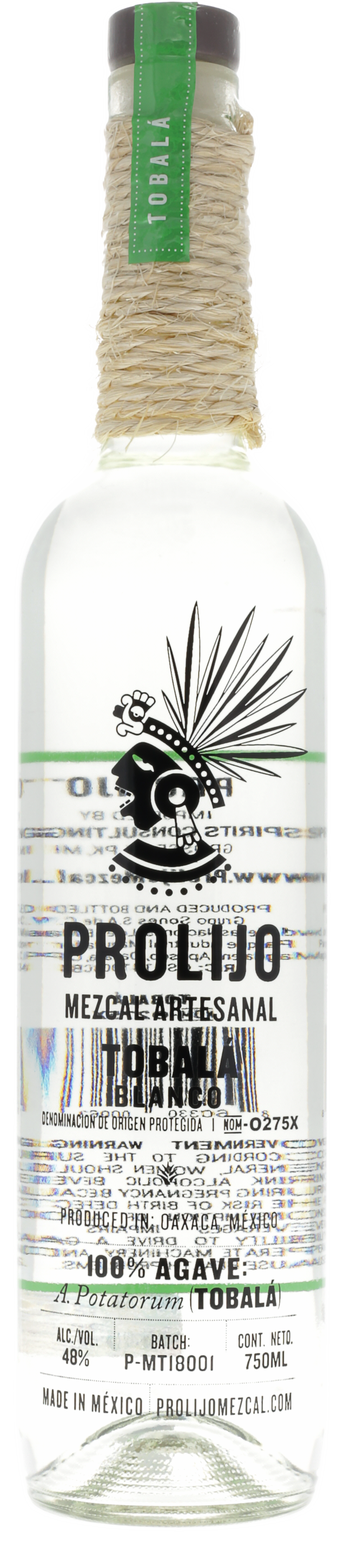 Prolijo Mezcal Tobalá Blanco