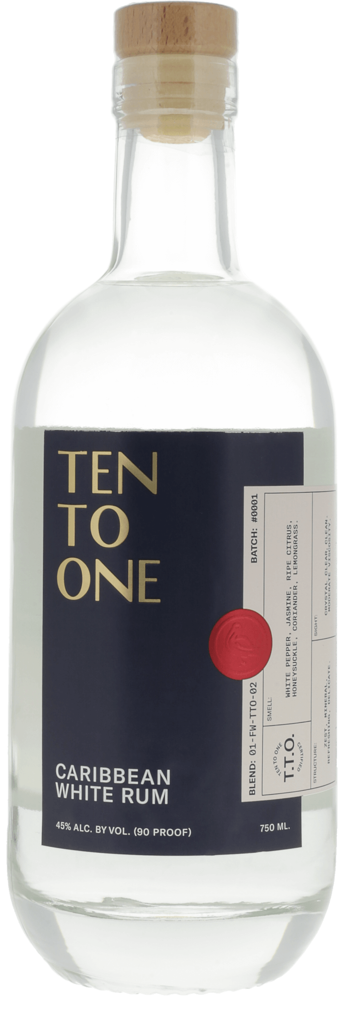 Ten to One Caribbean White Rum