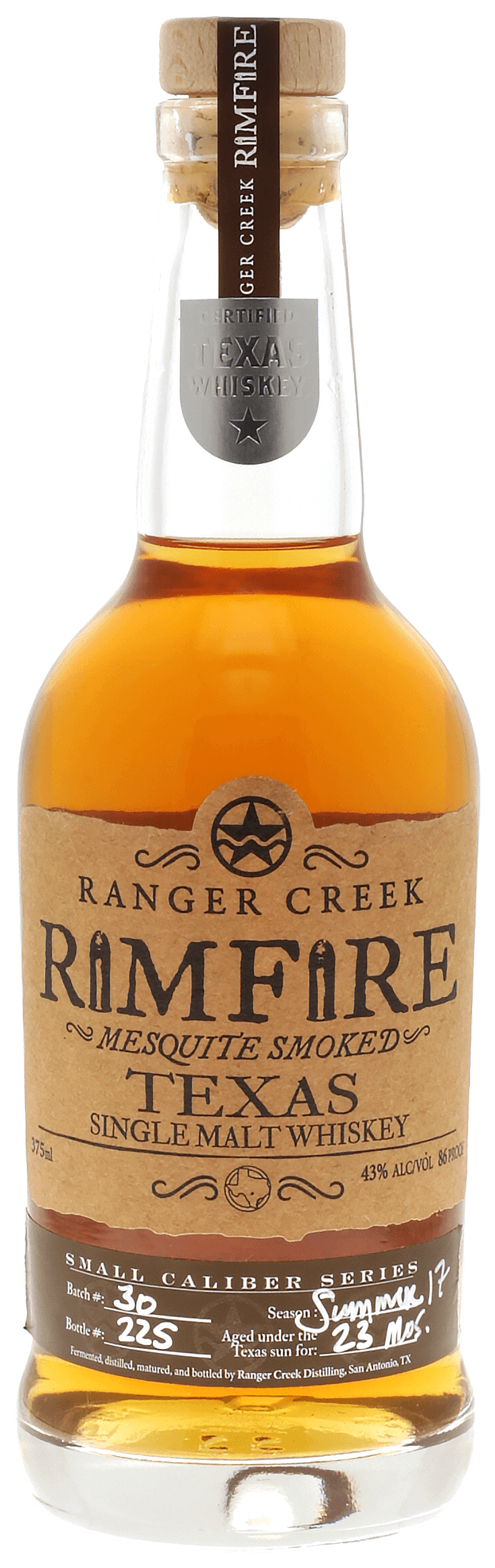 Rimfire Mesquite Smoked Single Malt Whiskey