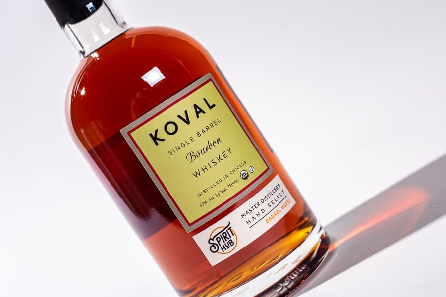 KOVAL Single Barrel Bourbon Whiskey Spirit Hub Barrel Select
