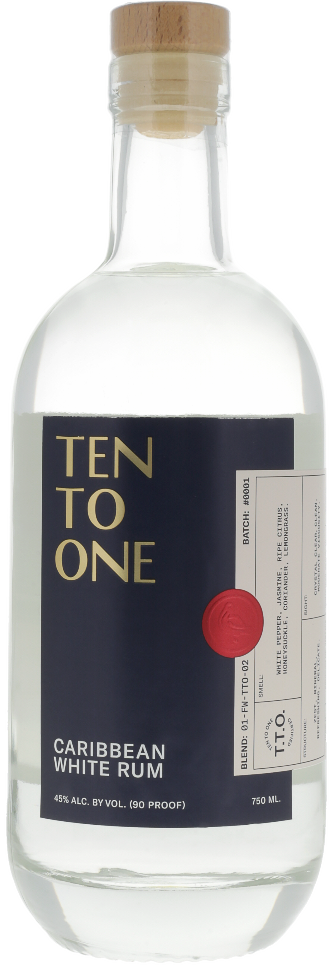 Ten to One Caribbean White Rum