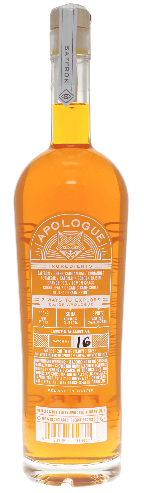 Apologue Saffron Liqueur