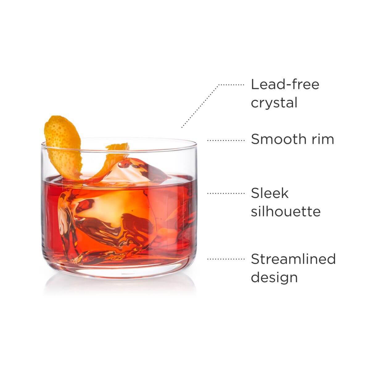 Crystal Negroni Glasses