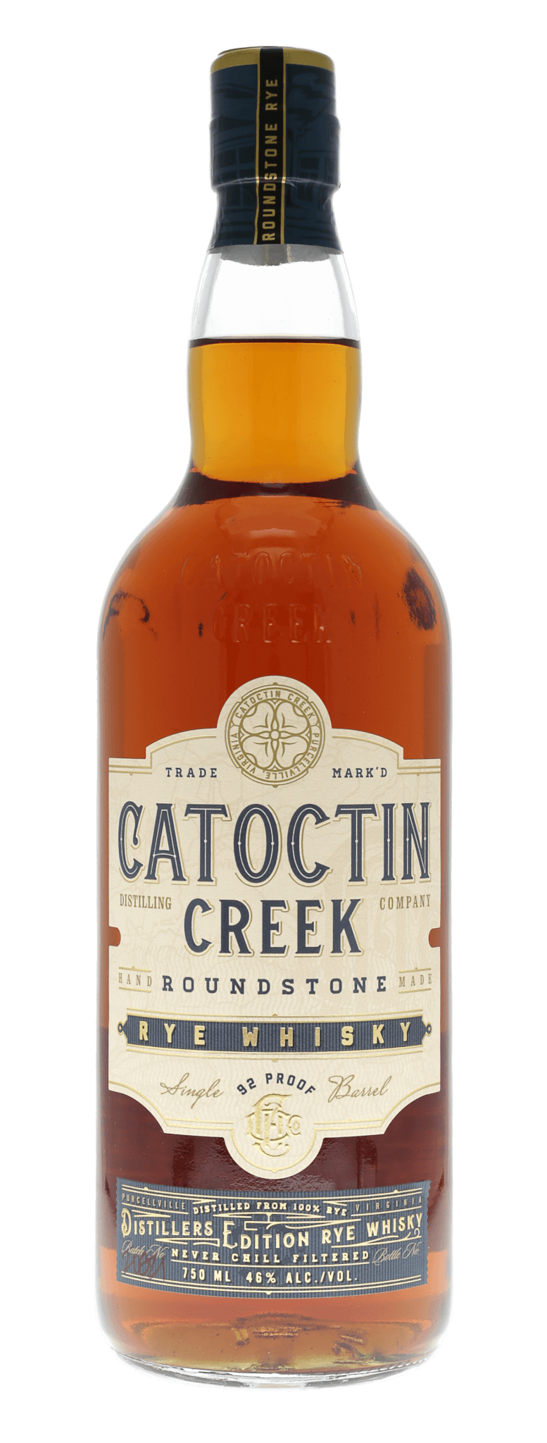 Catoctin Creek Roundstone Rye 92 Proof