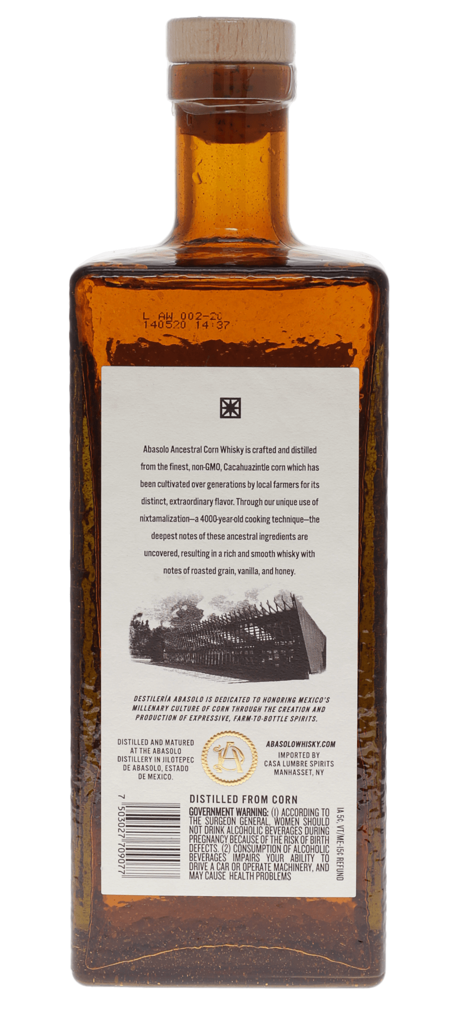Abasolo Ancestral Corn Whisky