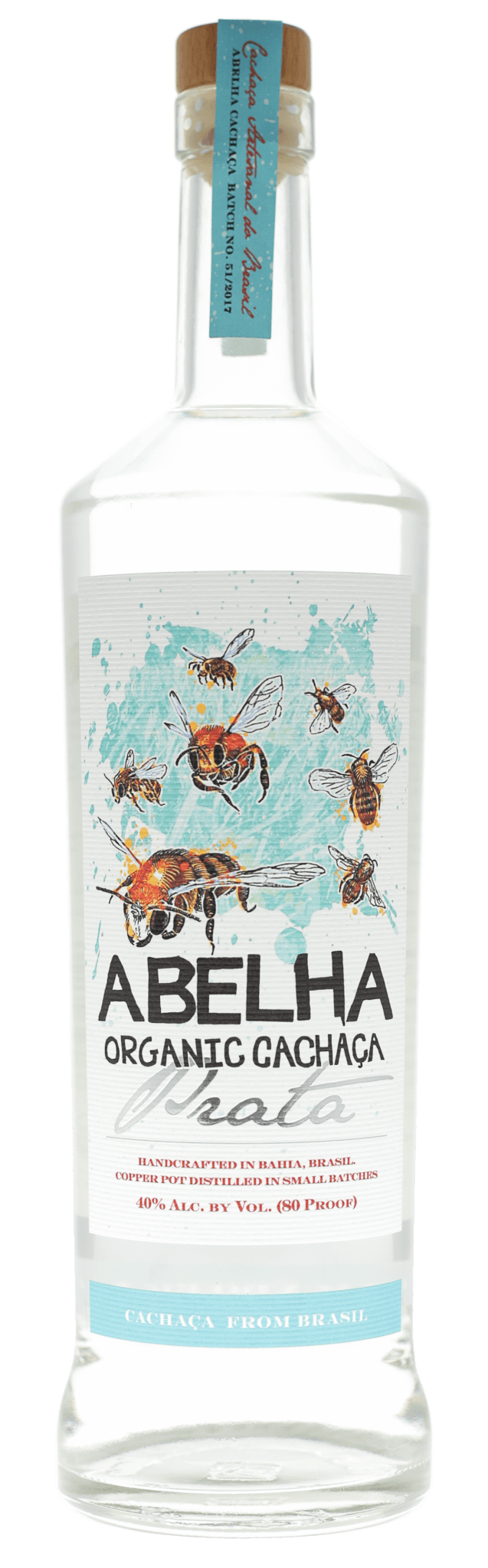 Abelha Organic Cachaça Prata
