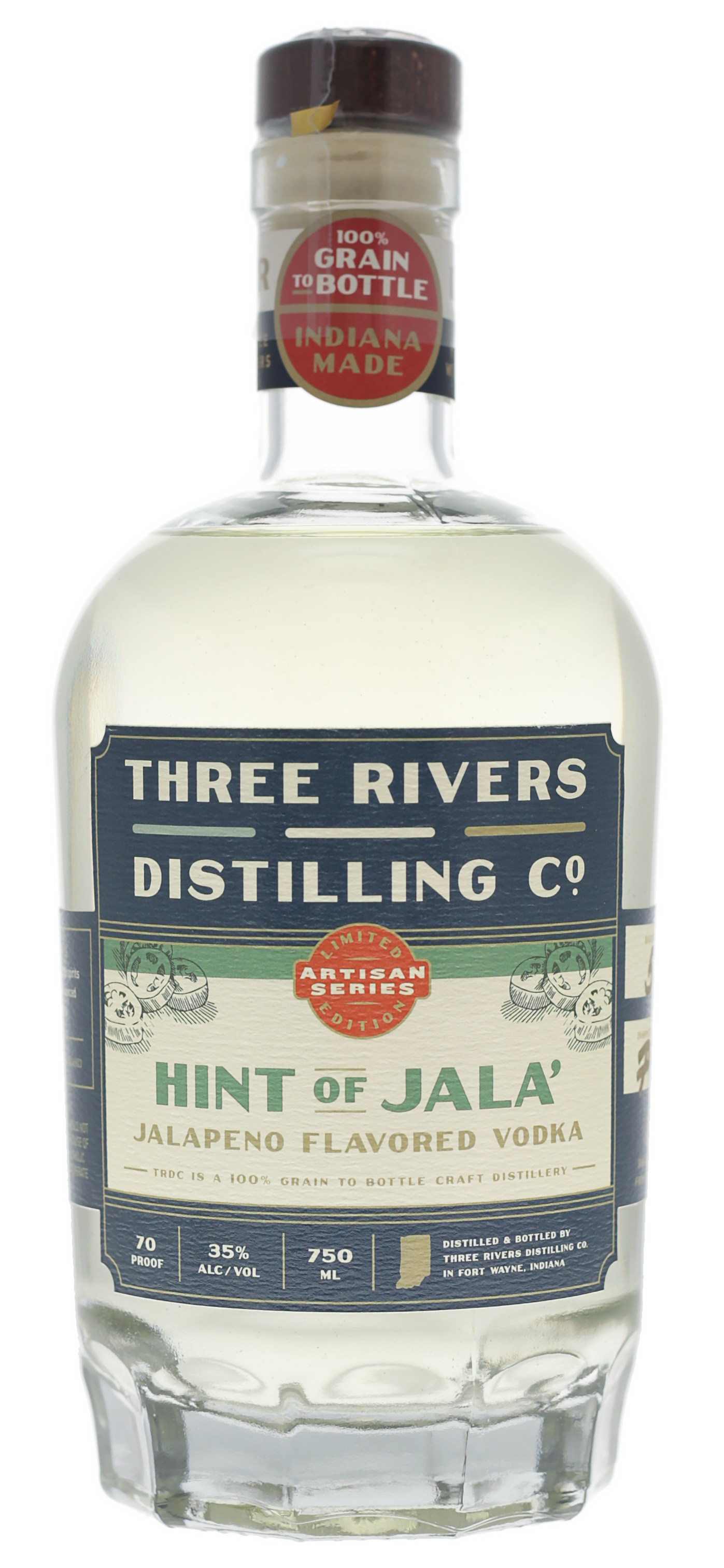 Three Rivers Hint Of Jala Jalapeno Vodka