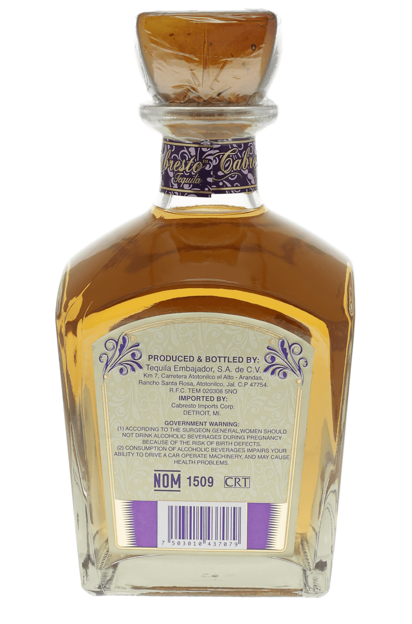 Cabresto Tequila Don Silverio Reserve Añejo