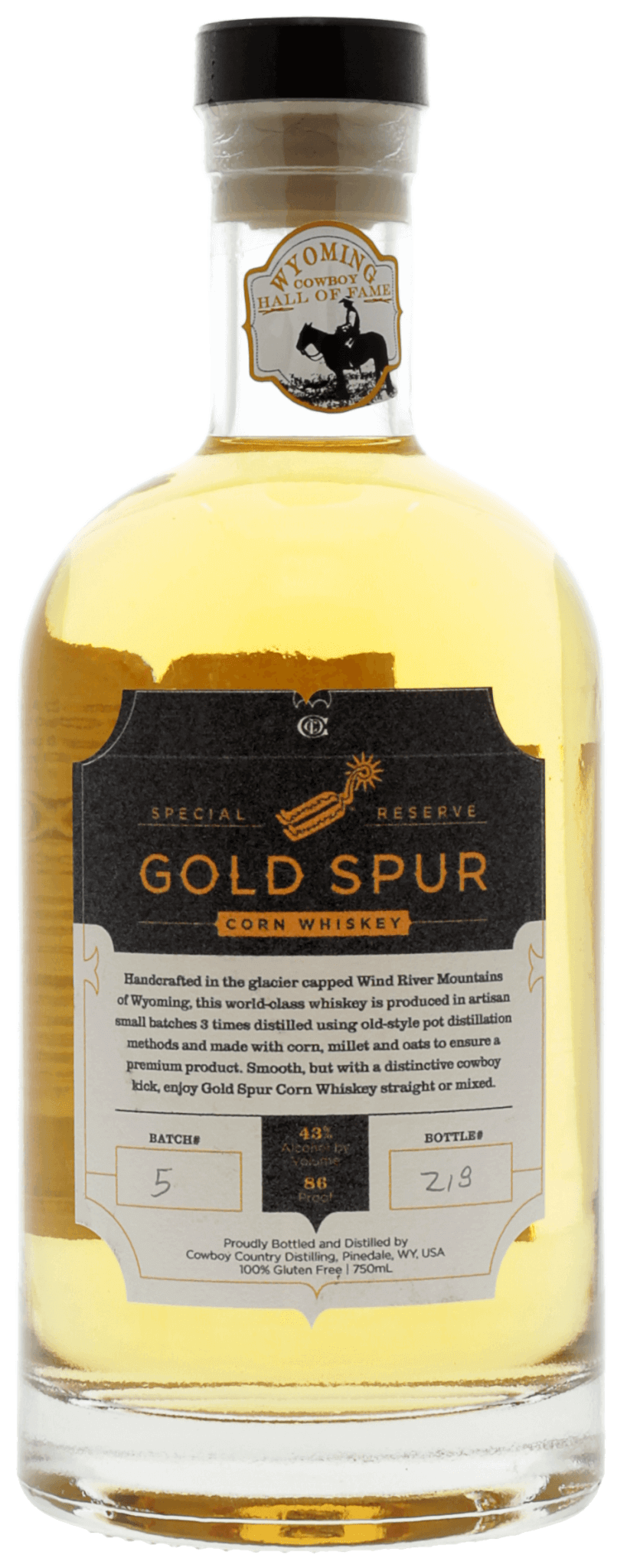 Gold Spur Special Reserve Corn Whiskey
