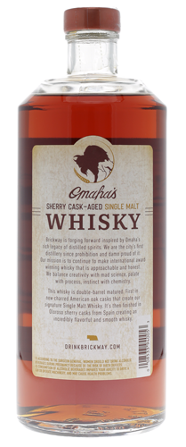 Brickway Sherry Cask Aged Single Malt Whisky
