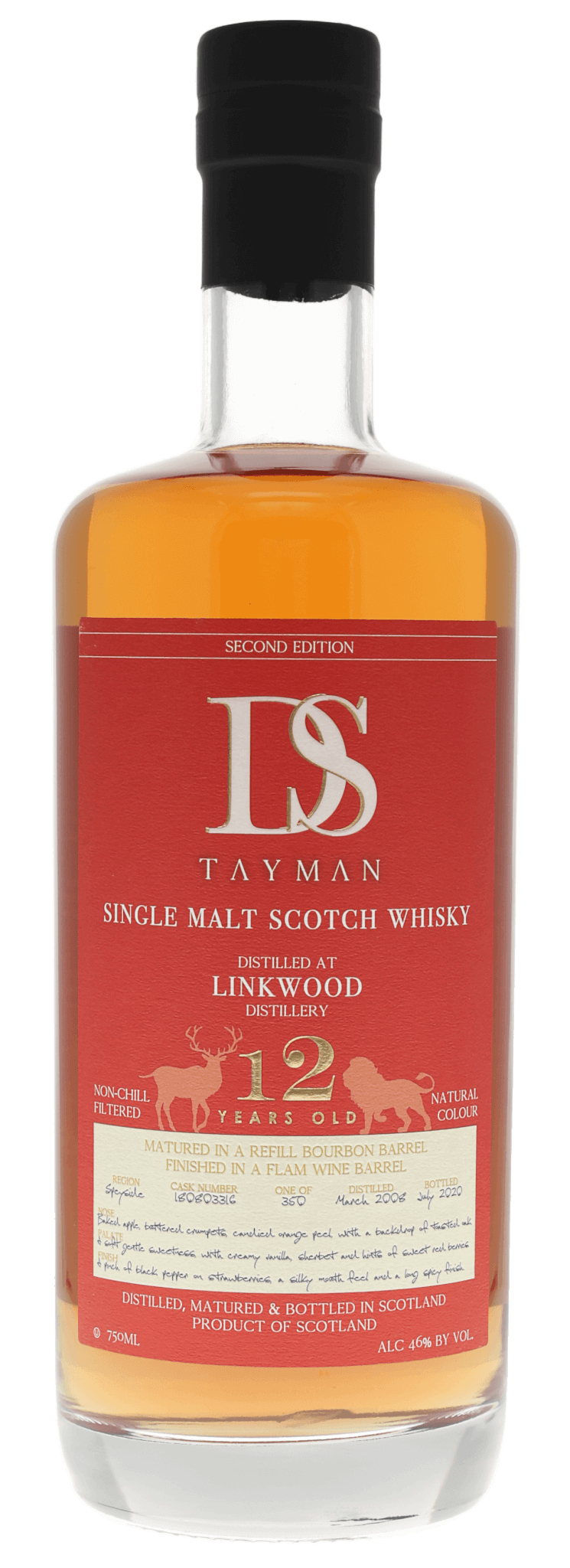 DS Tayman Linkwood 12 Year Single Malt Scotch Whisky