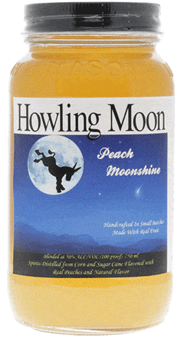 Howling Moon Distillery Peach Moonshine