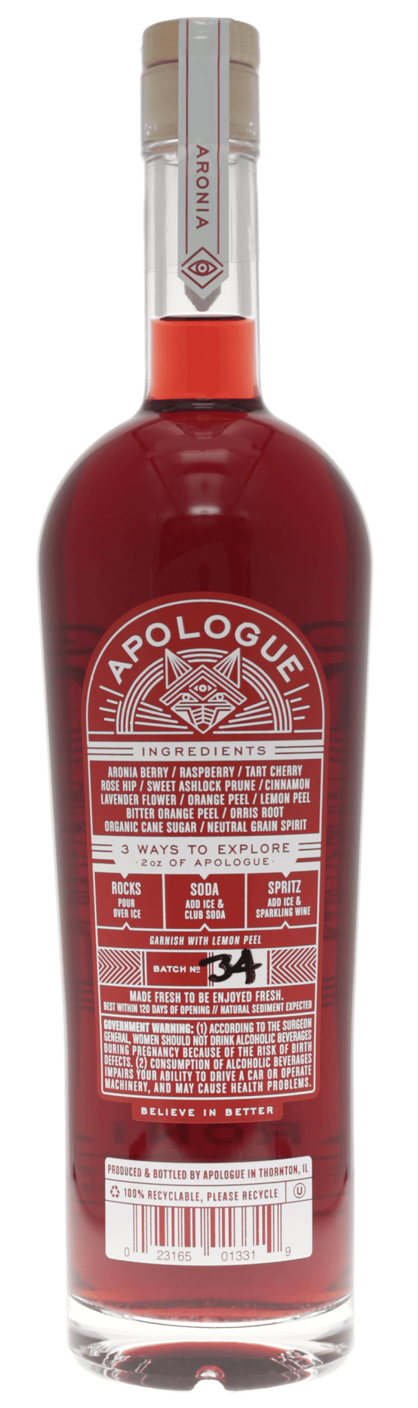 Apologue Aronia Liqueur