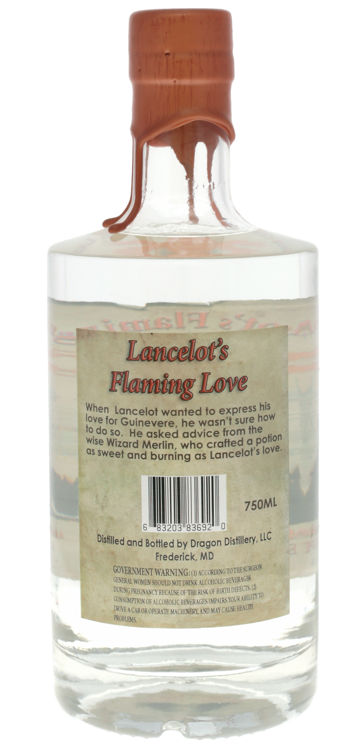 Lancelot's Flaming Love Vodka