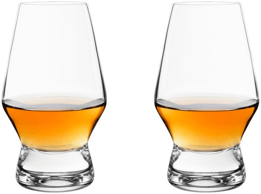 Footed Crystal Scotch Glasses