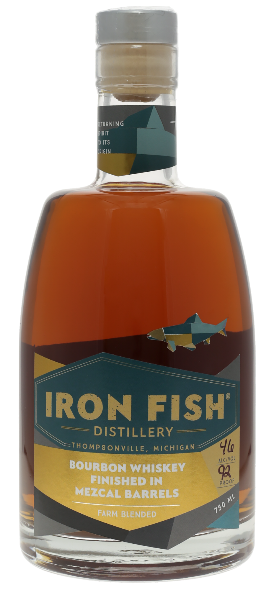 Iron Fish Bourbon Whiskey Finished in Mezcal Barrels