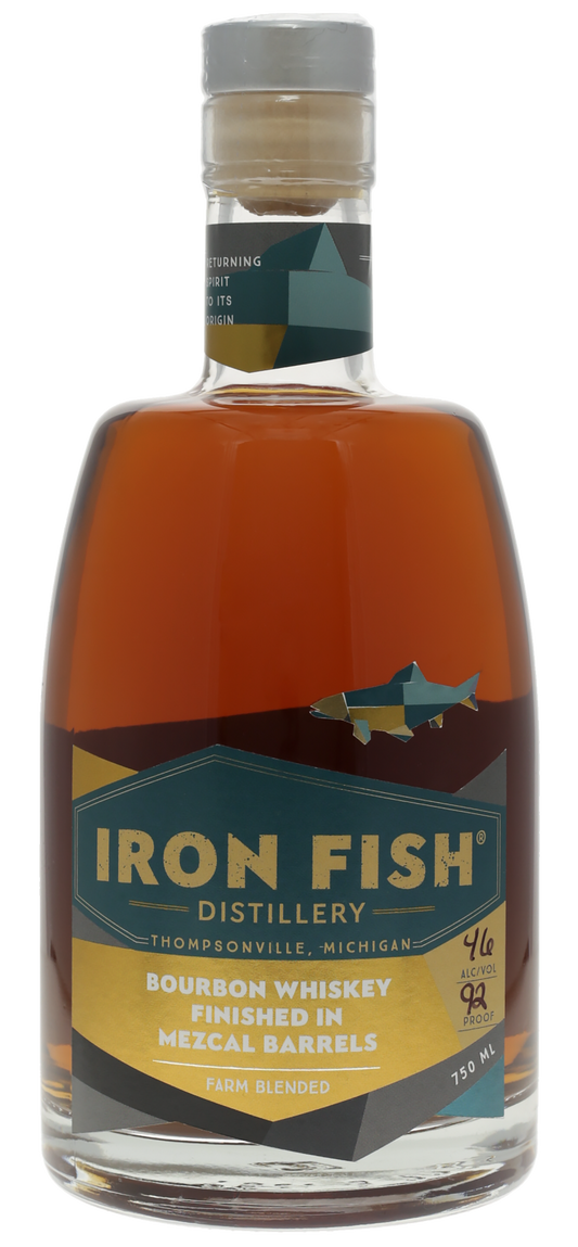 Iron Fish Bourbon Whiskey Finished in Mezcal Barrels