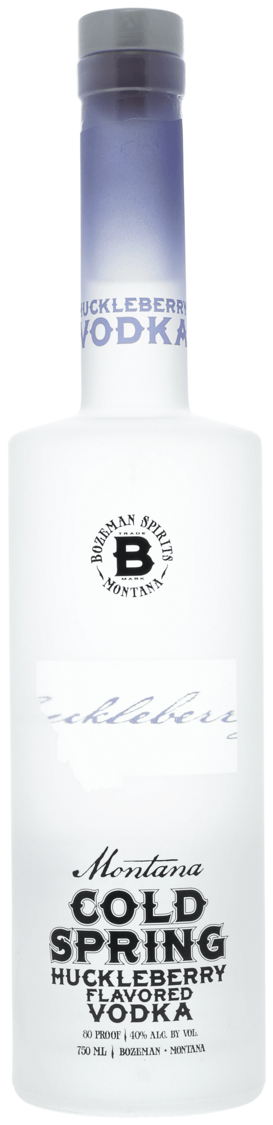 Bozeman Cold Spring Huckleberry Flavored Vodka
