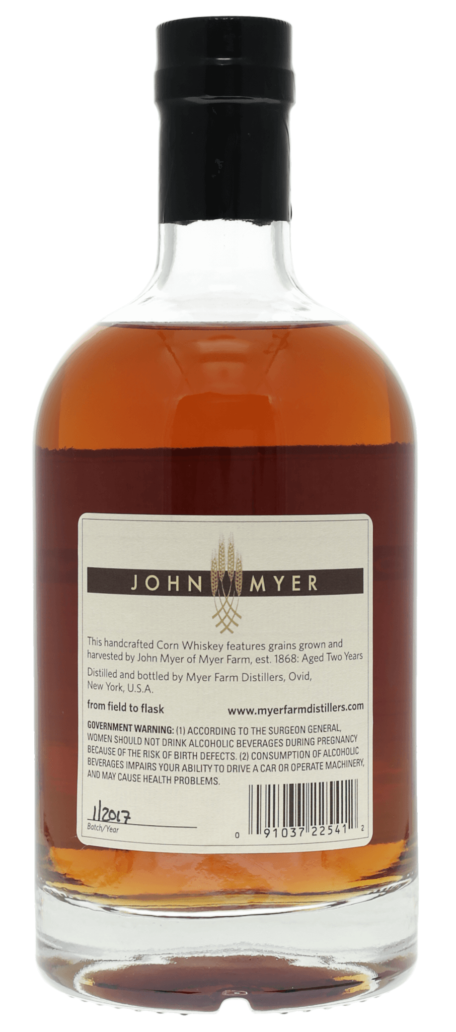 John Myer New York Straight Corn Whiskey