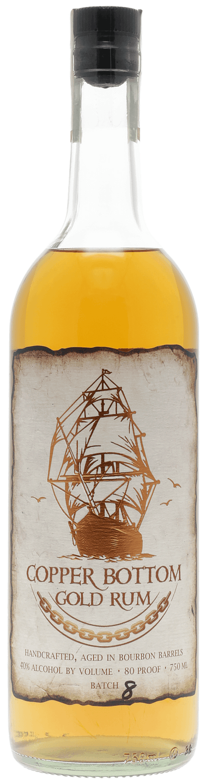 Copper Bottom Craft Distillery Gold Rum