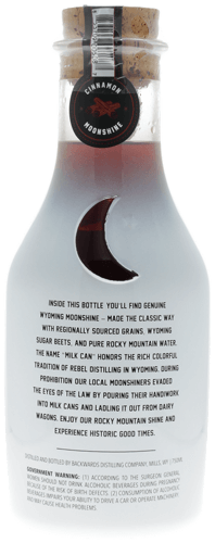 Backwards Cinnamon Milk Can Moonshine