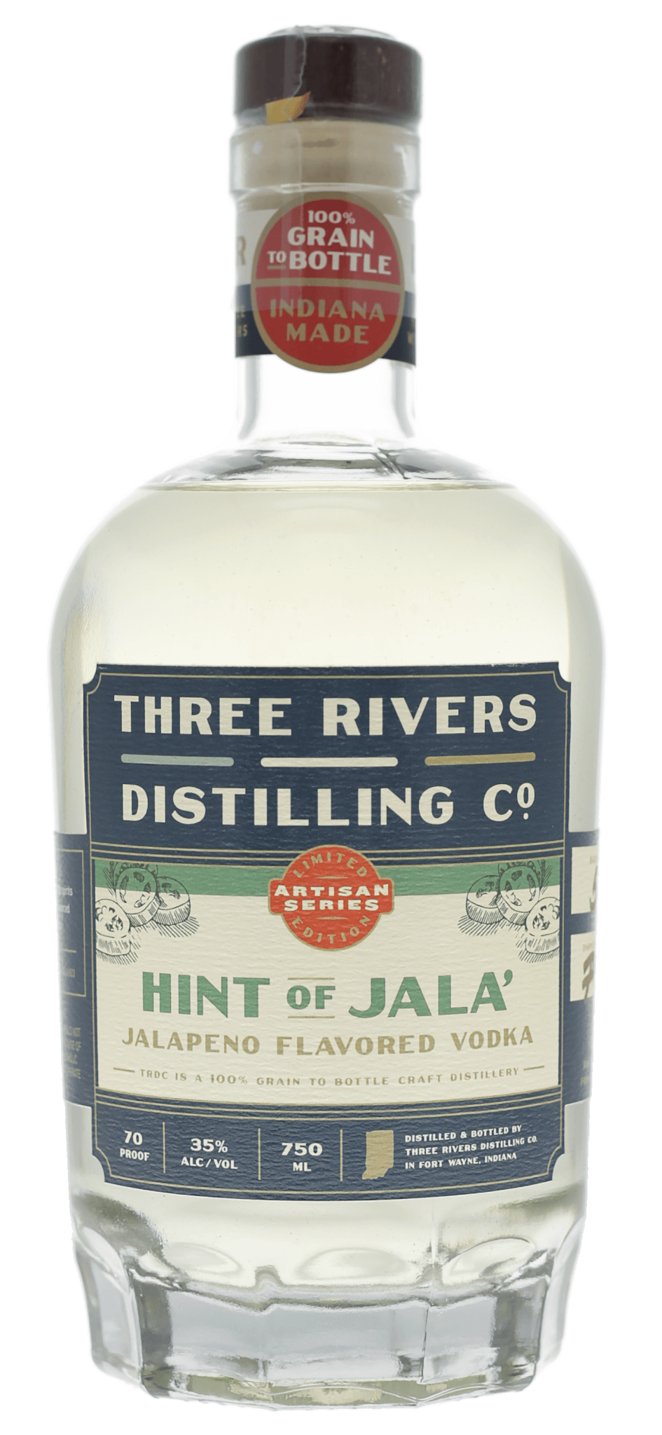 Three Rivers Hint Of Jala Jalapeno Vodka
