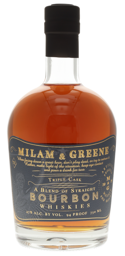 Milam & Greene Triple Cask Straight Bourbon Whiskey - 750 ml