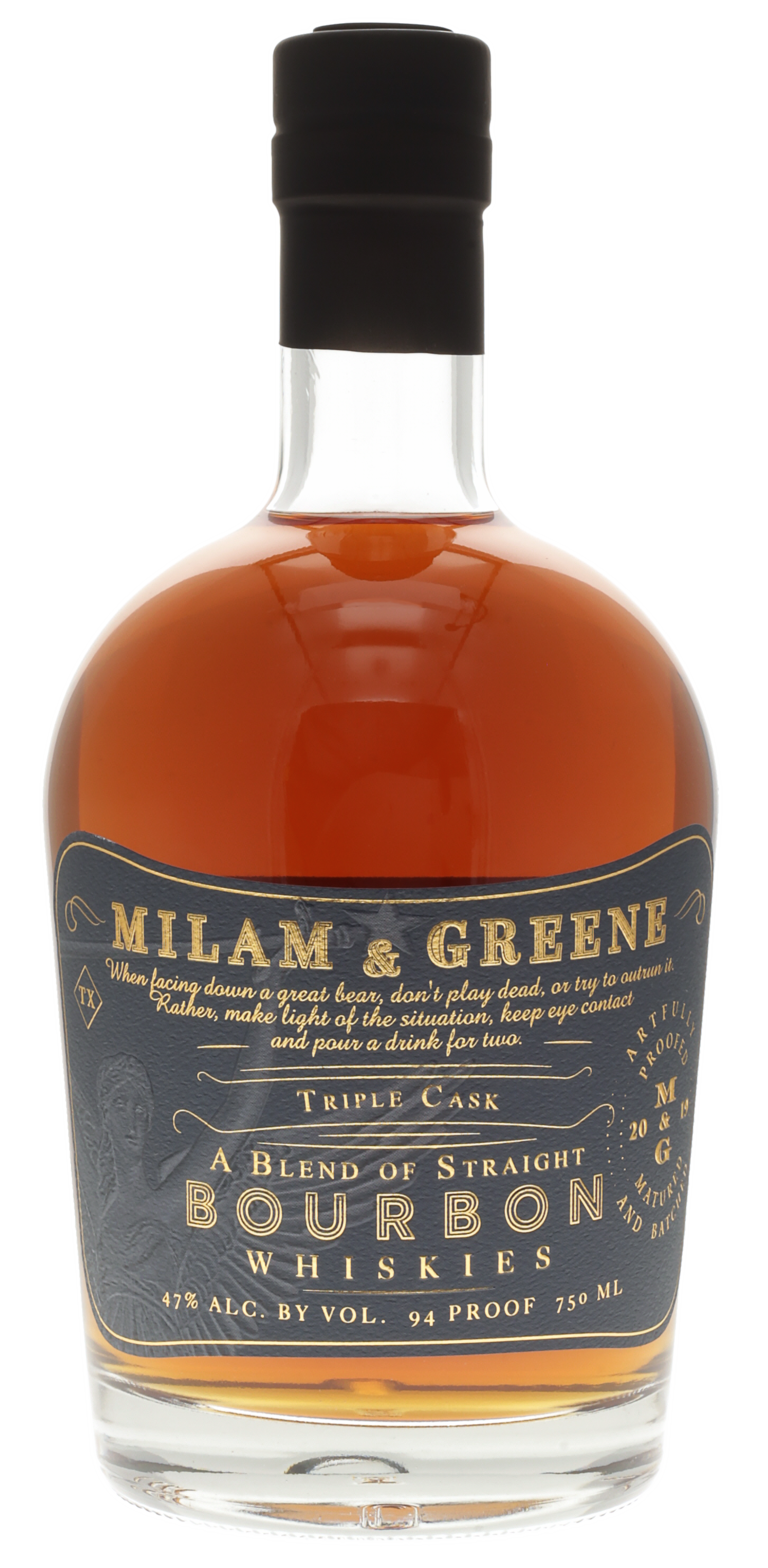 Milam & Greene Triple Cask Straight Bourbon Whiskey - 750 ml