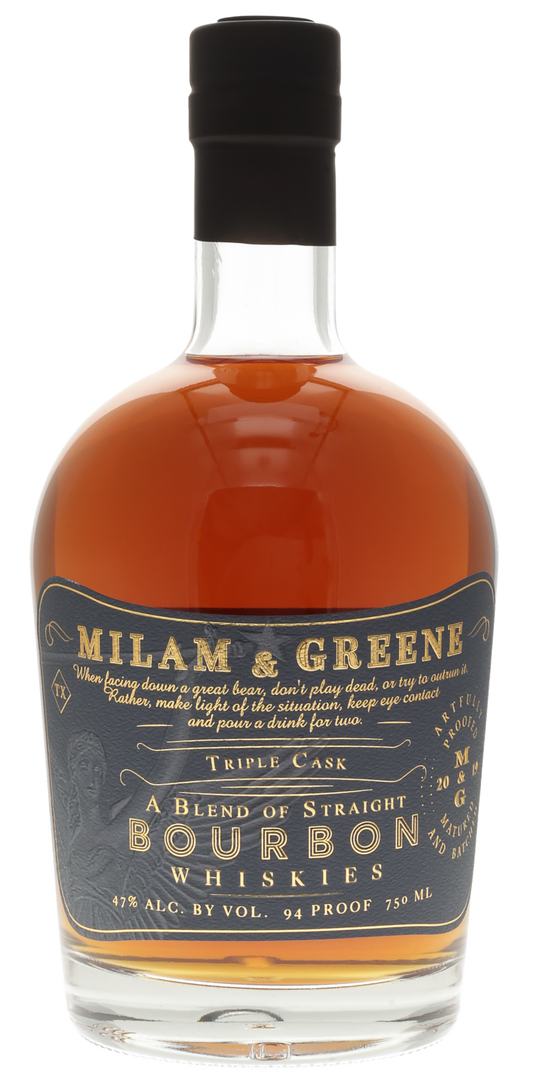 Milam & Greene Triple Cask Straight Bourbon Whiskey - 750 ml