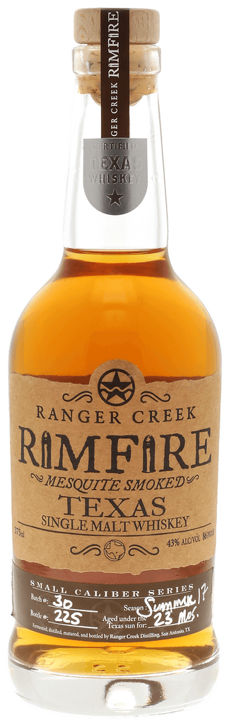 Rimfire Mesquite Smoked Single Malt Whiskey