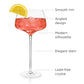 Angled Crystal Amaro Spritz Glasses