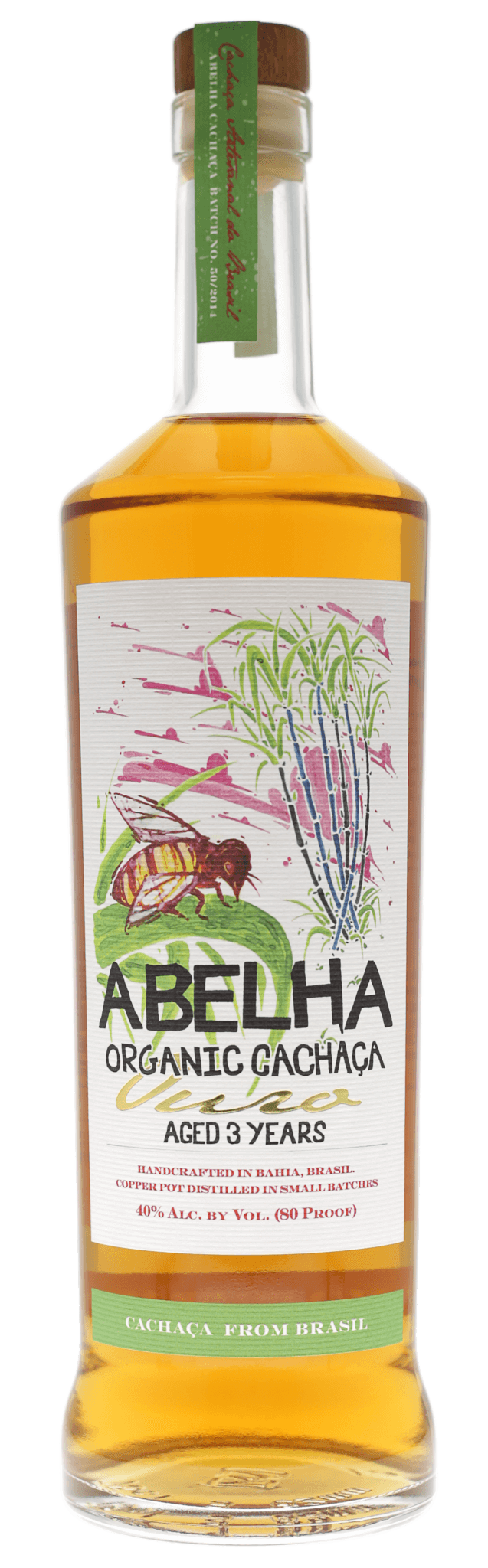 Abelha Organic Cachaça Ouro