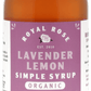 Lavender Lemon Organic Simple Syrup