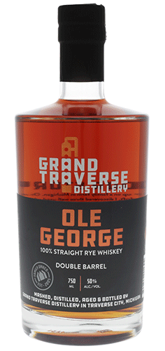 Grand Traverse Double Barreled Ole George Rye Whiskey