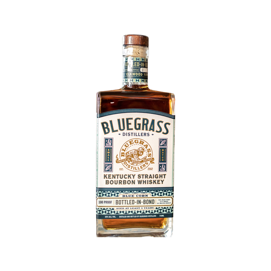 Bluegrass Kentucky Blue Corn Bottled in Bond Bourbon Whiskey