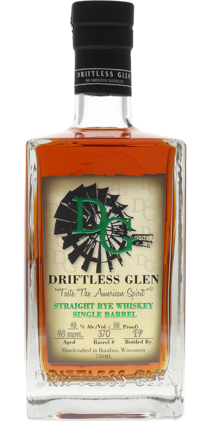 Driftless Glen Single Barrel Rye Whiskey