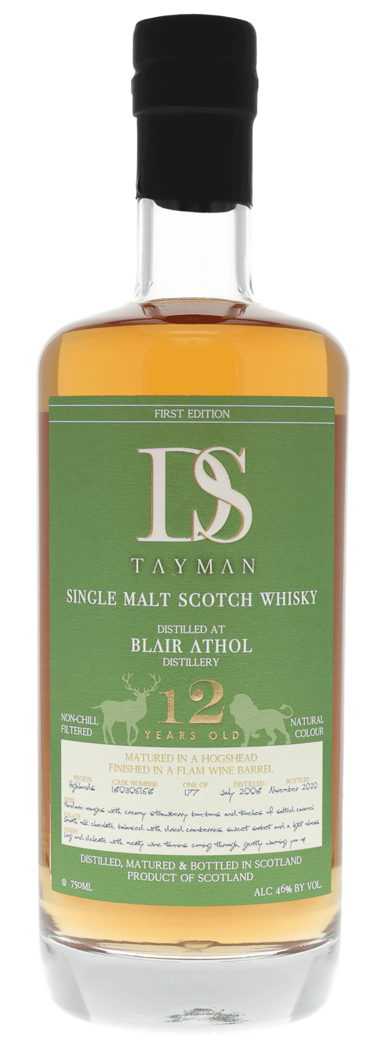 DS Tayman Blair Athol 12 Year Single Malt Scotch Whisky