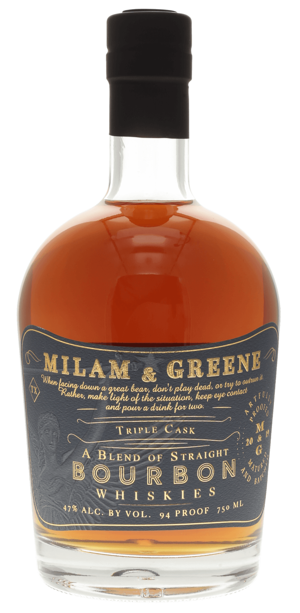 Milam & Greene Triple Cask Straight Bourbon Whiskey - 750 ml