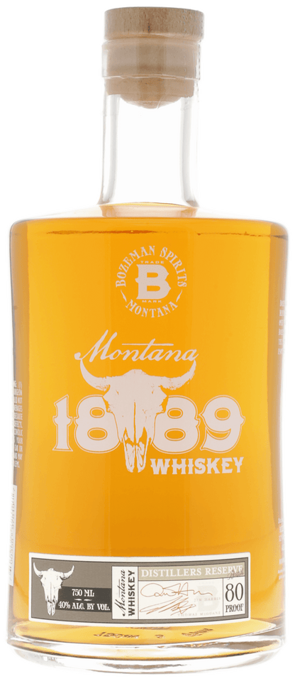 Bozeman Montana 1889 Whiskey